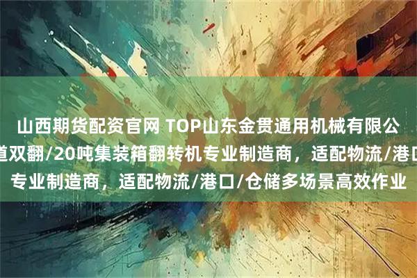 山西期货配资官网 TOP山东金贯通用机械有限公司：单车道双翻/双车道双翻/20吨集装箱翻转机专业制造商，适配物流/港口/仓储多场景高效作业